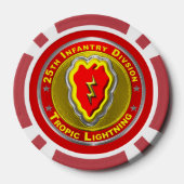 25e infanteriedivisie poker chips (Achterkant)