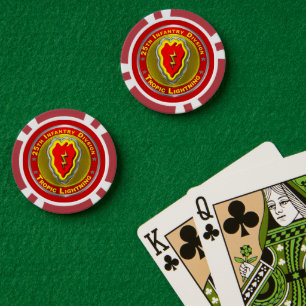 25e infanteriedivisie poker chips