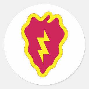25e infanteriedivisie ronde sticker