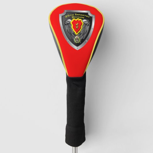 25e Infanteriedivisie Schild Golfheadcover (Voorkant)