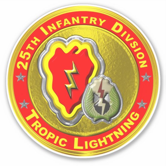 25e infanteriedivisie sticker (Voorkant)