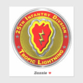 25e infanteriedivisie sticker (Vel)