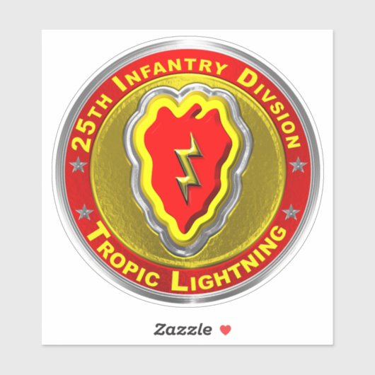 25e infanteriedivisie sticker (Vel)