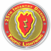 25e infanteriedivisie sticker (Voorkant)