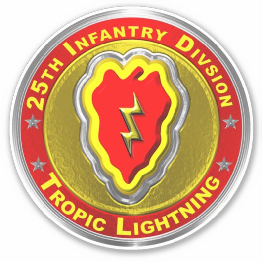 25e infanteriedivisie sticker (Voorkant)