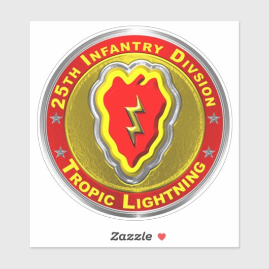 25e infanteriedivisie sticker (Vel)