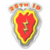 25e infanteriedivisie sticker (Voorkant)