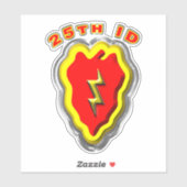 25e infanteriedivisie sticker (Vel)