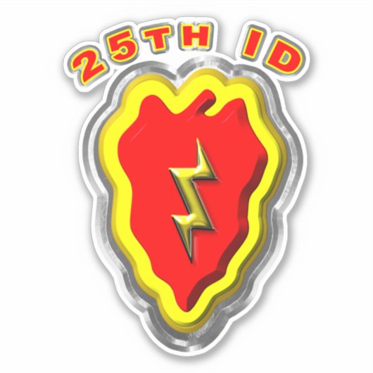 25e infanteriedivisie sticker (Voorkant)