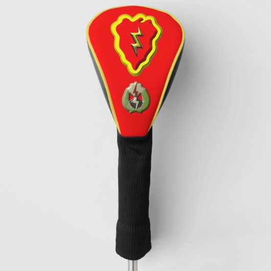 25e Infanteriedivisie "Tropic Lightning" Golfheadcover (Voorkant)