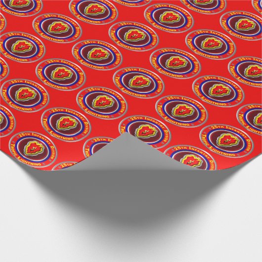 25e infanteriedivisie "Tropische bliksem" Cadeaupapier (Hoek)