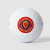 25e infanteriedivisie "Tropische bliksem" Golfballen (Voorkant)