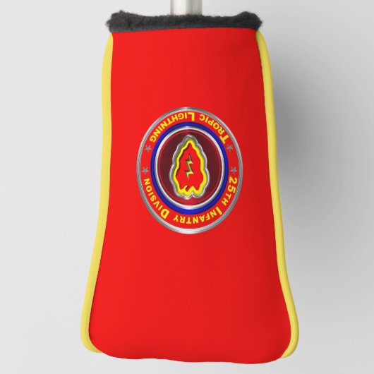 25e infanteriedivisie "Tropische bliksem" Golfheadcover (Draai 90)