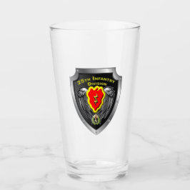 25e infanteriedivisie "Tropische bliksem"-schild Glas