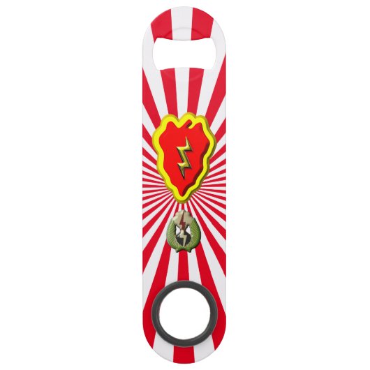 25e infanteriedivisie "Tropische bliksem" Speed Flessenopener (Voorkant)