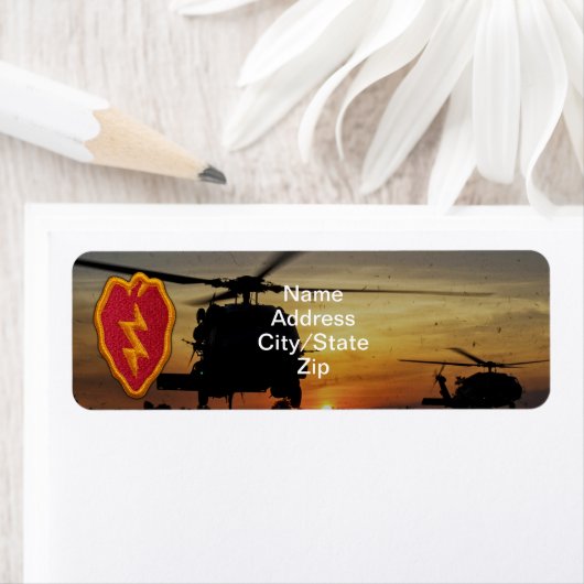 25e Infanteriedivisie Veteranen Vets LRRPS Patch Etiket (Insitu)