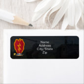 25e Infanteriedivisie Vietnam Oorlogsplek Etiket (Insitu)