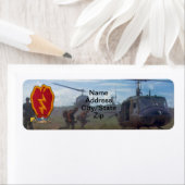 25e Infanteriedivisie Vietnam Oorlogsplek Etiket (Insitu)