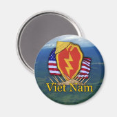 25e infanteriedivisie vietnam patch Magnet (Voorkant / Achterkant)
