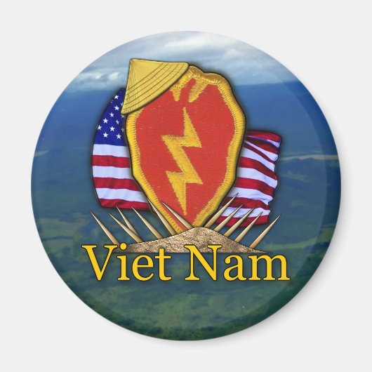 25e infanteriedivisie vietnam patch Magnet (Voorkant)