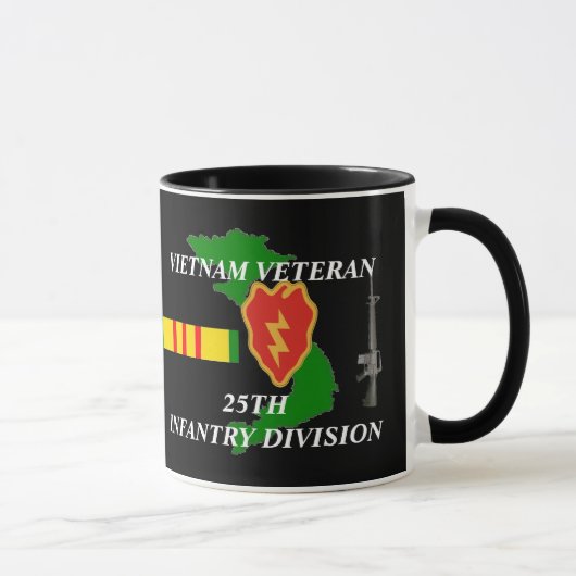 25e infanteriedivisie Vietnam Veteranese koffiehan Mok (Rechts)