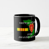 25e infanteriedivisie Vietnam Veteranese koffiehan Mok (Voorkant rechts)