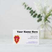 25e infanteriedivisie visitekaartje (Staand voorkant)