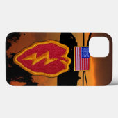 25e infanterieveteranen Vets storm pleister Case-Mate iPhone Case (Achterkant (horizontaal))