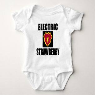 25E INFANTRY ELECTRIC STRAWBERRY ROMPER