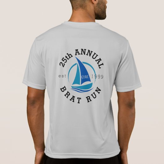 25e jaarlijkse brat run t-shirt (Achterkant)