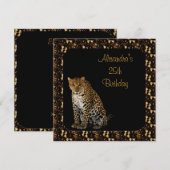 25e jaarluipaard met Lijst voor het afdrukken van  Kaart (Voorkant / Achterkant)