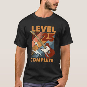 25e jaarniveau 25 Complete E-gitaar T-shirt