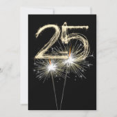 25e jaarsparklers kaart (Voorkant)