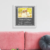 25e Jubileum 12x12 Persoonlijke foto Canvas Afdruk (Insitu (Woonkamer))