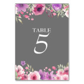 25e Jubileum Aquarel Rozen Tafelnummer (Voorkant)