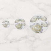 25e Jubileum bewerkbaar Silver-Roos Confetti (Achterkanten)