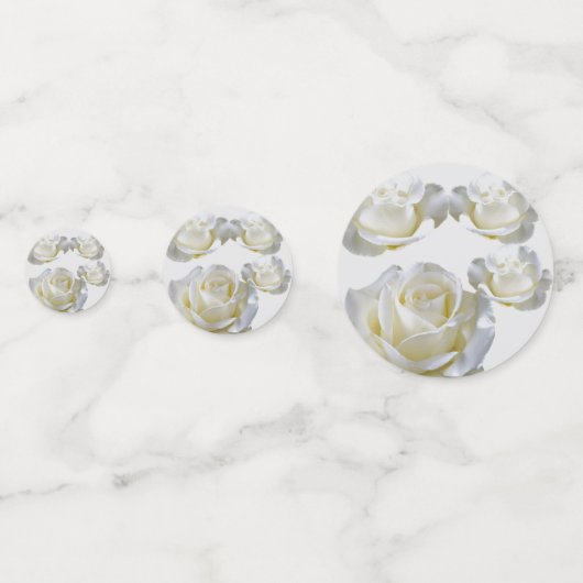 25e Jubileum bewerkbaar Silver-Roos Confetti (Achterkanten)