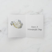 25e Jubileum bewerkbaar Silver-Roos Kaart (Binnen)