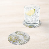 25e Jubileum bewerkbaar Silver-Roos Kartonnen Onderzetters (Insitu)