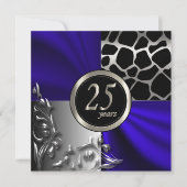 25e jubileum Blue | Alle gelegenheden Kaart (Voorkant)