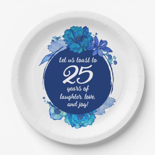 25e Jubileum borden Papieren Bordje (Voorkant)