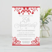 25e jubileum botanische rode kaart (Staand voorkant)