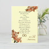 25e Jubileum bruiloft Gelofte hernieuwing Kaart (Staand voorkant)