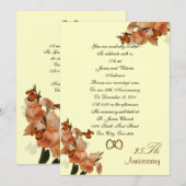 25e Jubileum bruiloft Gelofte hernieuwing Kaart (Voorkant / Achterkant)