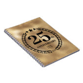 25e Jubileum Business Logo Gold Notitieboek (Rechterzijde)
