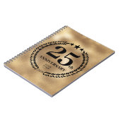 25e Jubileum Business Logo Gold Notitieboek (Linkerzijde)