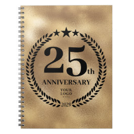 25e Jubileum Business Logo Gold Notitieboek