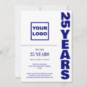 25e Jubileum Celebration Business logo Kaart (Voorkant)