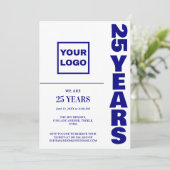 25e Jubileum Celebration Business logo Kaart (Staand voorkant)