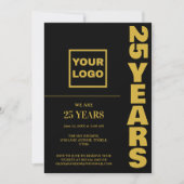 25e Jubileum Celebration Business logo Kaart (Voorkant)